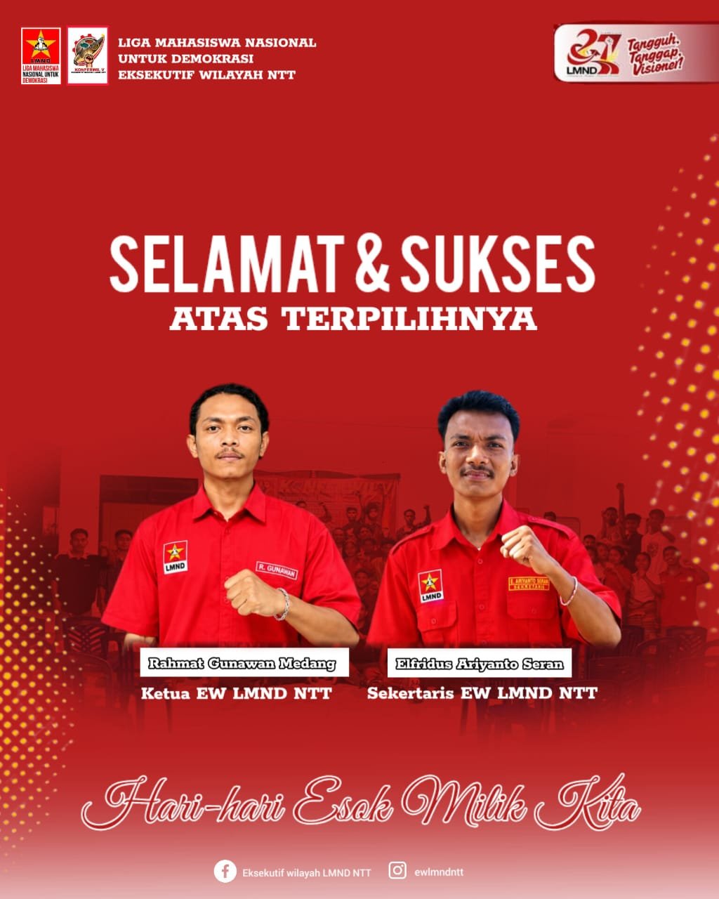 Konferwil V LMND NTT Sukses Digelar di TTU, R. Gunawan dan Elfridus Ariyanto Seran Terpilih Pimpin Organisasi Periode 2026–2028