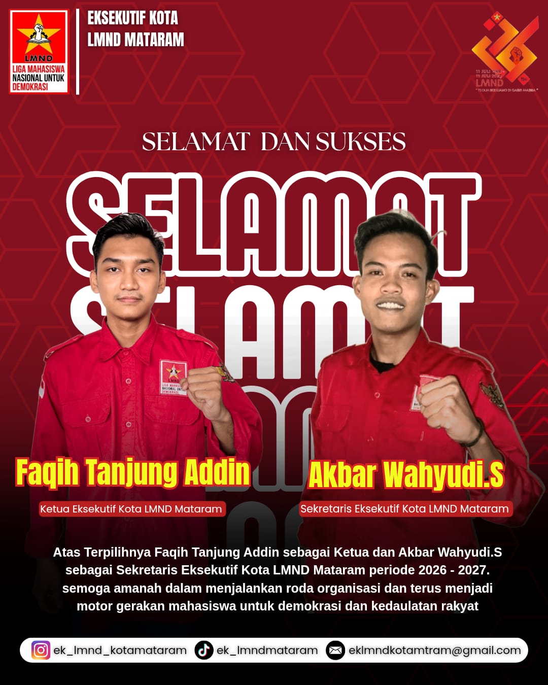 LMND Mataram Gelar Konferensi Akbar Tiga Hari, Struktur Baru Resmi Dibentuk