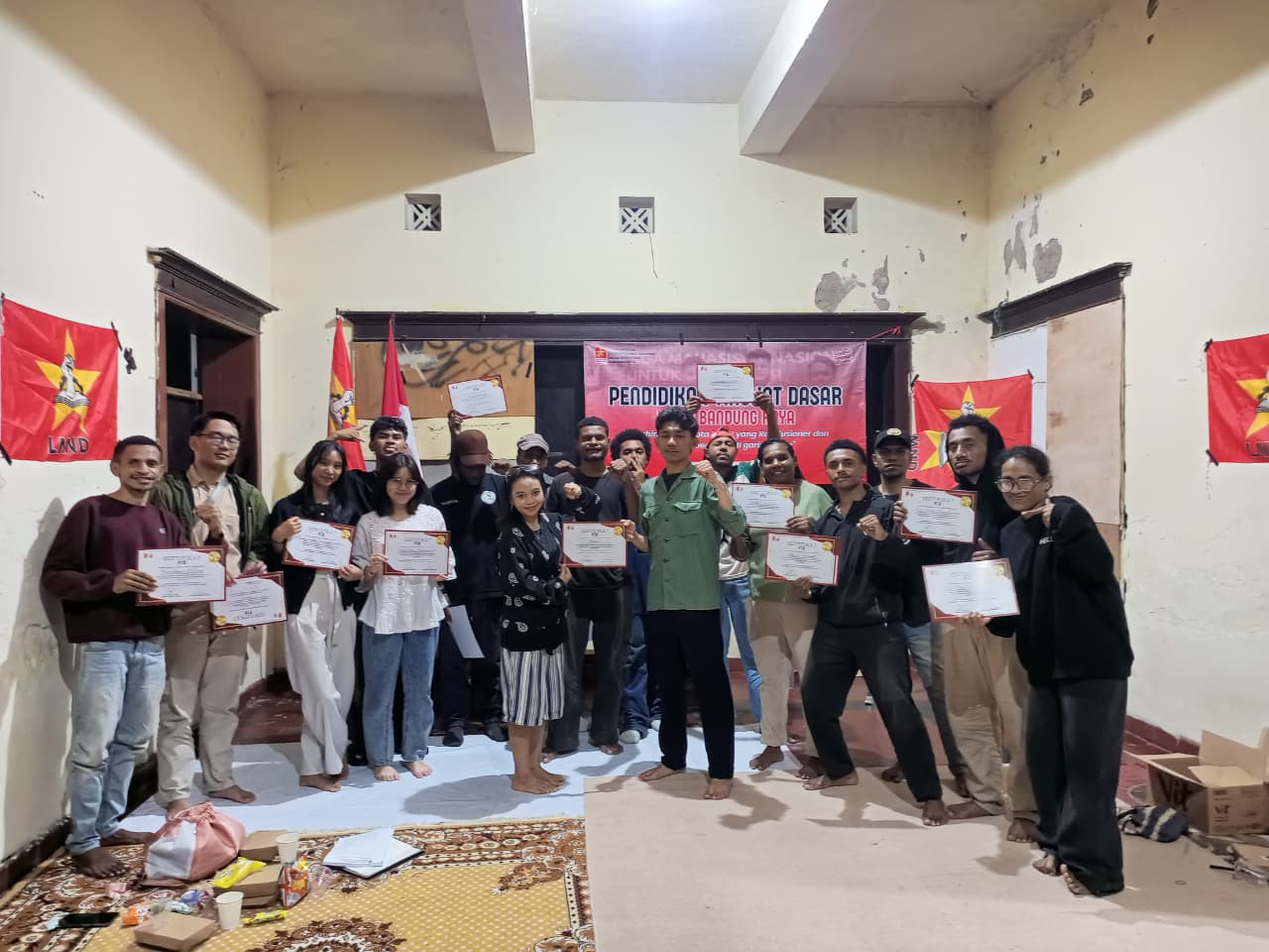 ‎LMND Bandung Gelar PTD di Asrama Kamasan 2 Papua, Bentuk Anggota Muda Progresif