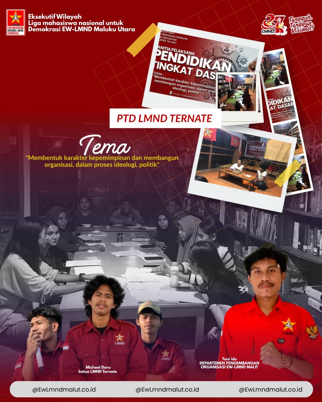 EK LMND Ternate Lahirkan Anggota Kepemimpinan Baru Melalui Pendidikan Tingkat Dasar